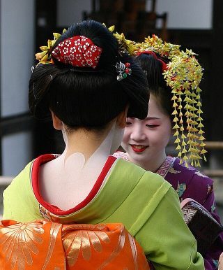 memorie di una geisha due geish a Kioto