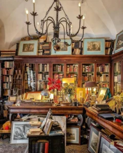 stanza blu antica libreria cascinaelli
