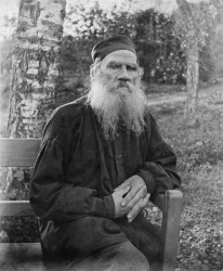 lev Tolstoj autore di Anna karenina immagine d'epoca in bianco e nero 