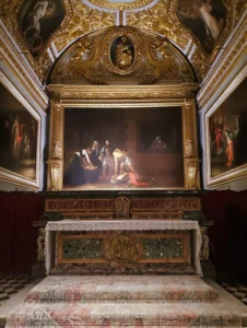 il quadro all'interno della concattedale di San giovani Battista a Malta