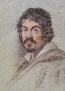 ritratto disegno di Caravaggio di Ottavio Leoni