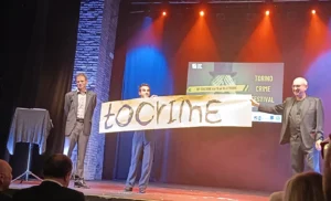 Matteo Rampin, Luca Bono e Marco Aimone sul palco dello Juvarra