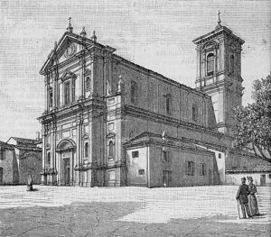 Chiesa Parrocchiale di Abbadia Alpina 1881 Sorgente: Le cento città d'Italia. Supplemento mensile illustrato del Secolo – Milano: Sonzogno, 1887-1902.