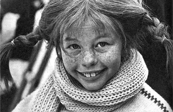 foto dell'attrice Inger Nilsson as Pippi Långstrump 1968 foto di pubblico dominio
