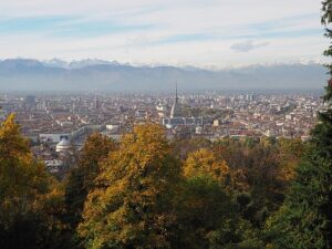 panorama di Torino dalla collina