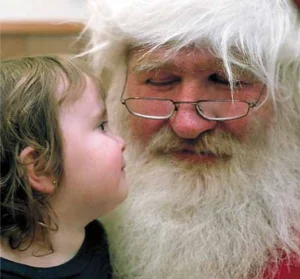 Babbo Natale con una bambina Jacob Windham from Mobile, USA