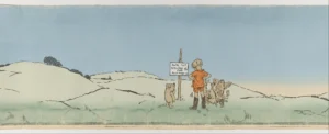 anniversari letterari il primo disegno del 1926 di Winnie the pooh