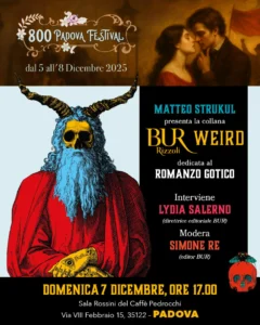 locandina eventi sul romanzo gotico in cuori ribelli Padova 800