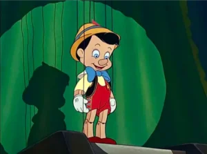 sccreenshot dal cartone di walt disney Pinocchio 