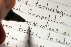 scrittura in inglese