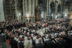 Cattedrale di Fossano il 26/04/2026 durante il concerto Missa Papae Francisci di Ennio Morricone diretto da Andrea Morricone Foto © Enzo Fornione