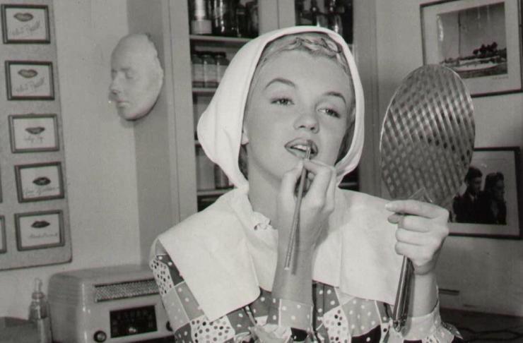 Immagine in primo piano di Marilyn Monroe.