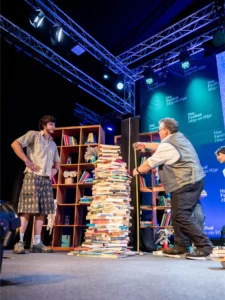 hay festival del libro una scena di teatro