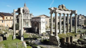 Veduta di Roma - Foro romano, immagine evocativa di "Status quo".