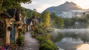 Yufuin Floral Village e lago Kinrin