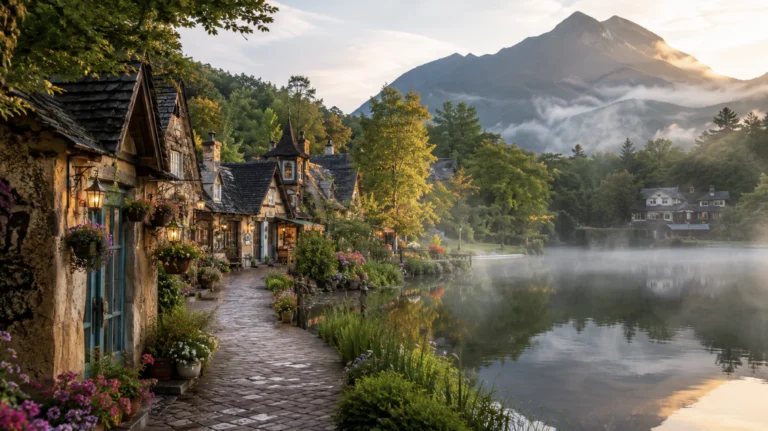 Yufuin Floral Village e lago Kinrin