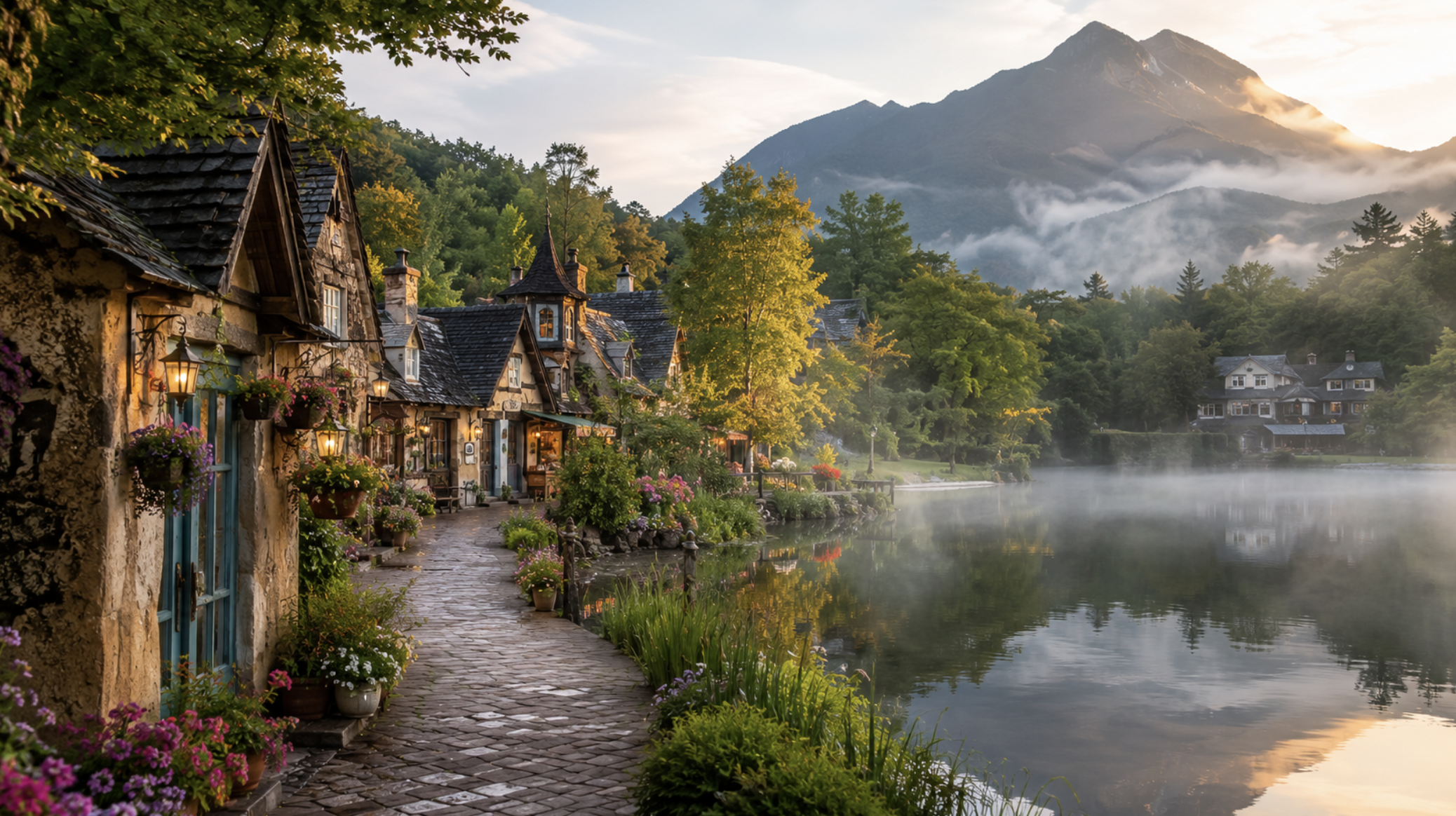 Yufuin Floral Village e lago Kinrin