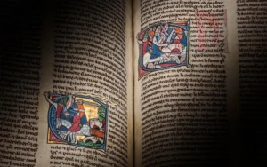 Manoscritto medioevale merlino in Asta Christies's foto da Christie's