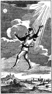 Illustrazione tratta da L'altro mondo ovvero Gli stati e gli imperi della luna.