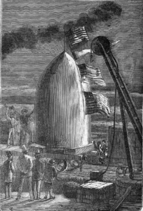 Illustrazione tratta da Dalla Terra alla Luna.