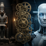 Automi e Robot - immagine creata con AI