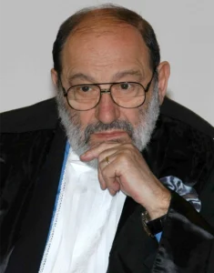 foto a mezzo busto di Umberto Eco