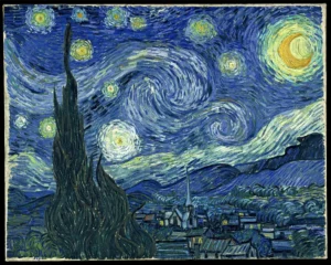 Dipinto di Vincent Van Gogh, Notte stellata, immagine evocativa per la Giornata della Luna.