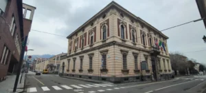 Esterno della Biblioteca Alliaudi di Pinerolo.