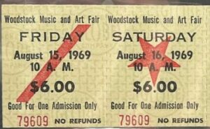 Woodstock_ticket Anonymous author, Public domain, via Wikimedia Commons