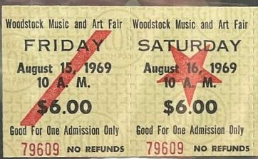 Woodstock_ticket Anonymous author, Public domain, via Wikimedia Commons