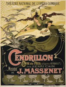 Locandina di "Cendrillon" di Jules Massenet.