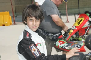 Luca Bono ai tempi dei go-kart.