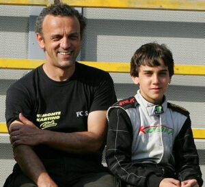 Luca e Carlo Bono ai tempi dei go-kart.