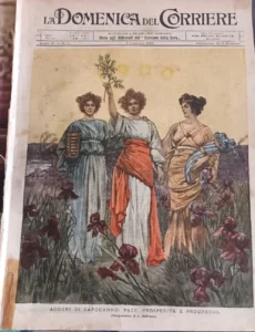 il novecento copertina della Domenica del Corriere del 7 gennaio 1900