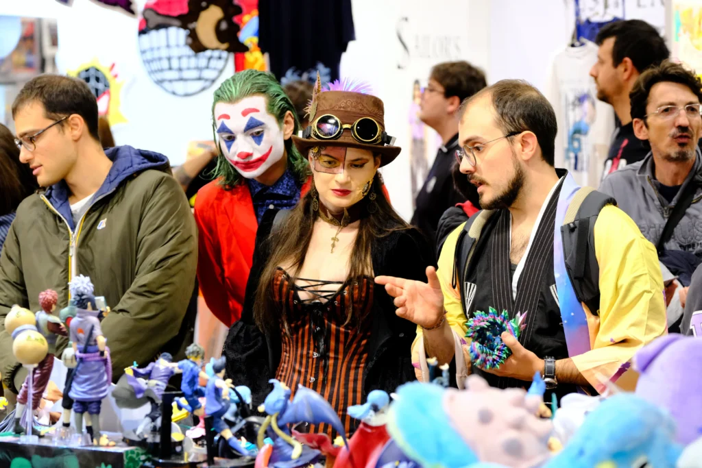 Persone in cosplay al megacon