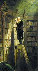 Carl Spitzweg, Il topo da biblioteca, 1850 ca.