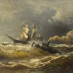 tempesta in mare dipinto