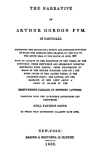 Frontespizio della prima edizione in volume (Harper & Brothers, 1838)